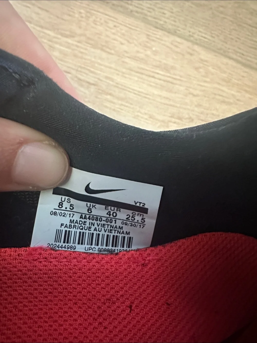 Nike Black and White Athletic Slip-On Sneakers